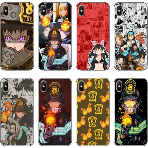 Soft Phone Case Anime Fire Force For Samsung Galaxy A71 A70 A60 A51 A50 A41 A40 A31 A30 A20E A21S A12 A10 A7 A5 A3