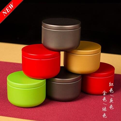 New Portable Mini 10g Small Bubble Can Seal Metal Tea Can Tinplate Round Stretch Candle Can