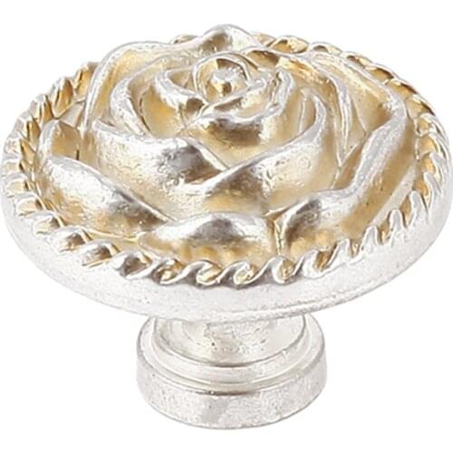 Zinc Alloy Kitchen Knobs Chest Cabinet Drawer Door - Creamy Yellow, 32x28x26mm