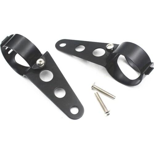 39mm-51mm Universal Motorcycle Headlight Mounting Bracket Fork Ears Adjuster Mount Clamp Holder For Chopper Bobber Cafe Racer