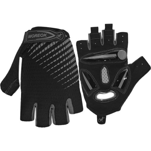 Facial Makeup Cycling Gloves Silicone Anti-slip Men Women Half Finger Gloves Breathable Anti-shock Sports Gloves Bicycle Gloves