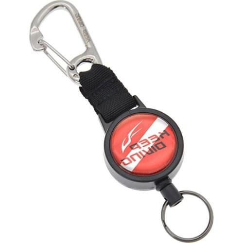 Retractable Rope Diving Stainless Steel Anti-lost Key Keychain