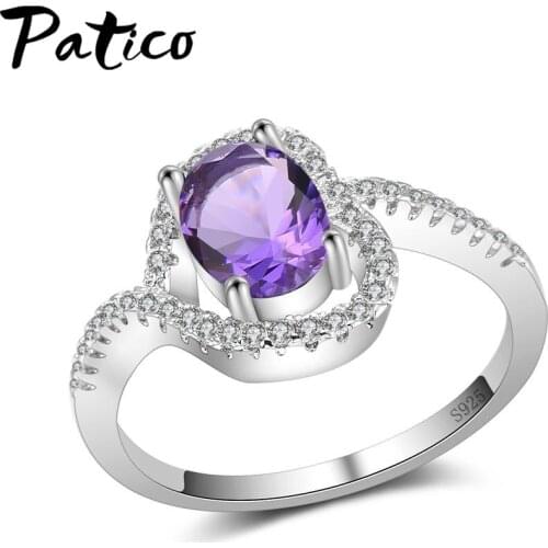 High Quality Exquisite Jewelry Rings For Weddings/Engagements 925 Sterling Silver Fashion Oval Cubic Zirconia Rings