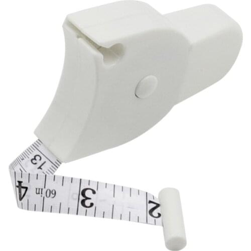 Y-shape White Body Fat Loss Monitor Ruler Breast Waist Measure Thickness Body Health Slim Caliper Retractable Fitness Tape
