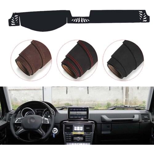 Console Dashboard Suede Mat Protector Sunshield Cover Fit For Mercedes Benz G500 2013-2017