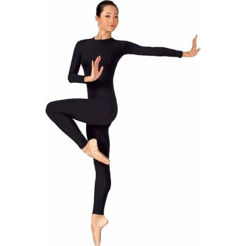 Adult High Quality Rear Zipper Dance Catsuit Adult Ballet Bodysuit Lycra Spandex Unitard Womens Tank Yoga Clothes Siamese Woman