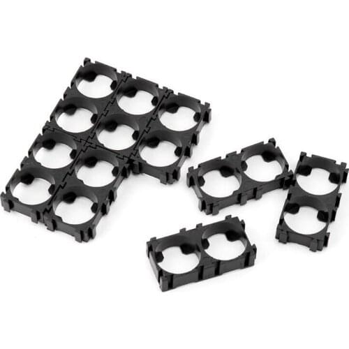 1500pcs/lot 2P 18650 Lithium Cell Cylindrical Battery Holder Case Brackets Batteries Pack Plastic Safety Anti-vibration Bracket