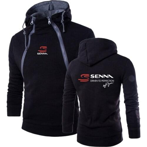 2021 Ayrton Senna Harajuku Leisure Men Pullover Hoodies Brand Hooded Sweatshirt Classic Tracksuit Warm Slim Customize Tops