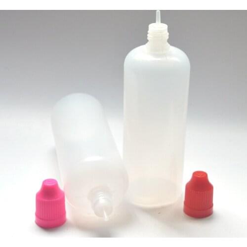 450pcs PE 120 ml E-liquid Plastic Dropper Bottles With Childproof Cap and Long Thin Tip Empty E Liquid Bottle