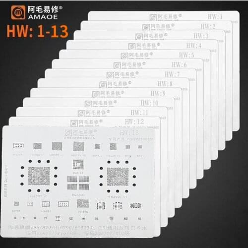 For Kirin 990/980/970/960 HI3650/Hi6290/Hi3690/Hi3680 CPU For Huawei Nova/Honor POWER PM IC CHIP BGA Reballing Stencil Template
