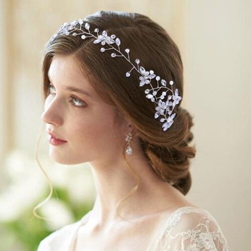 ZMHP142 Bridal Hair Jewelry Bridal Hair Vine Wedding Hair Accessories Bridal Hairband Wedding Hair Tiara Bridal Headwear