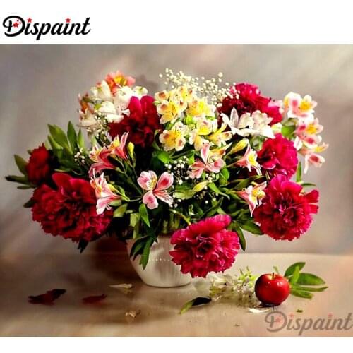 Dispaint Full Square/Round Drill 5D DIY Diamond Painting "Flower landscape" 3D Embroidery Cross Stitch Home Decor Gift A10189