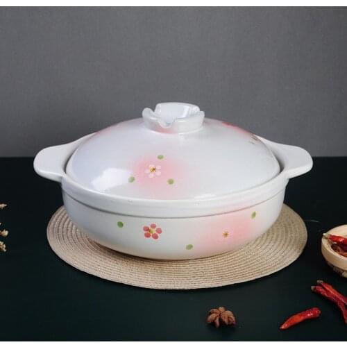 Japanese Style Casseroles Ceramic Cookware Camping Nordic Casseroles Kitchen Accessories Cocotte En Fonte Home Items DI50SG