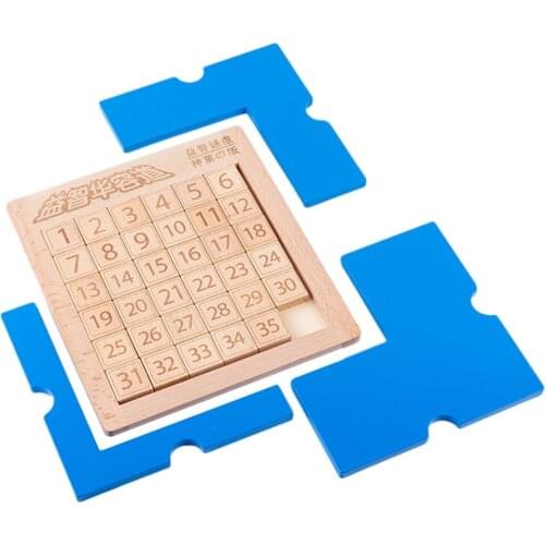 Classic Sliding Number Toy Digital Puzzle Games Brain Teaser Sliding Block Develop Brain Toys for Kids Boys Girls Gift