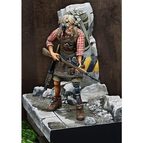 1:24 Resin Figure Model Kit Unassambled Unpainted //G164(WITH BASE)