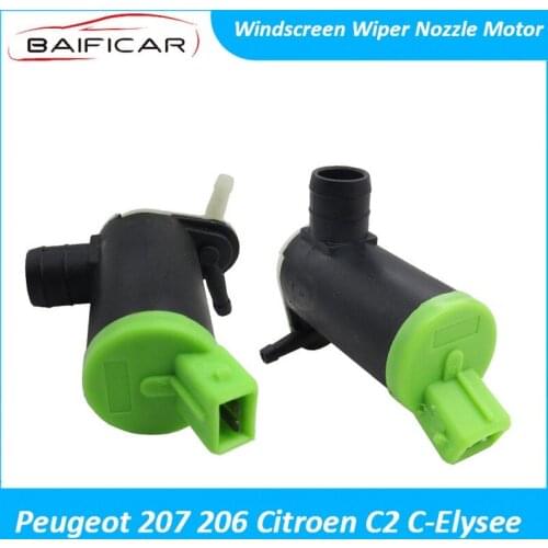 Baificar Brand New Genuine Windscreen Wiper Nozzle Motor Windshield For Peugeot 207 206 Citroen C2 C-Elysee Sedan Hatchback
