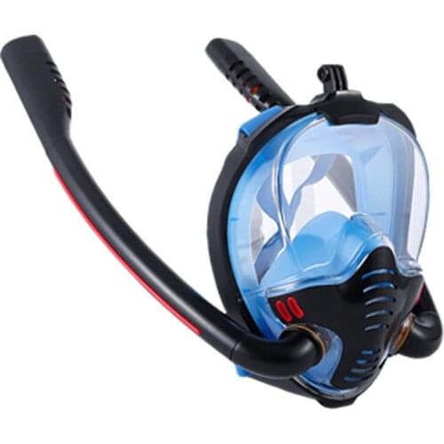 Diving Mask for Adult&Kids Underwater Anti Fog Full Face Snorkeling Swimming Diving Mask K2 Breathing Separation Snorkel Mask