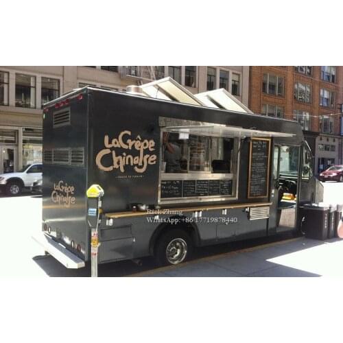 Mobile Food Truck 16.4ft Dining Car Adult Food Trailer for Europe Vendors Hot Dog Ice Cream Food Cart with 5M length