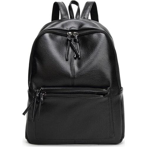 PU Leather Fashion Women Backpack Waterproof Rucksack Shoulder School Bag for Girls