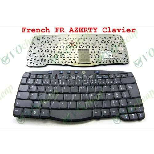 New Laptop keyboard for Acer TravelMate 610 630 C300 C310 Series Black French FR AZERTY Clavier - NSK-A410F 9J.N2182.10F