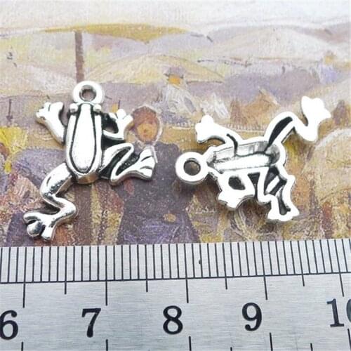 New Frog Animal Charm Pendants Jewelry Making Finding DIY Bracelet Necklace Earring Accessories Handmade 5pcs