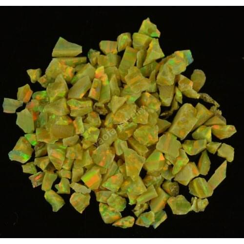 OP46 golden alive Multi-Size small raw materials crushed opal stone for jewelry diy art decoration