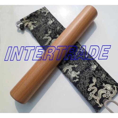 Flat head solid wood tai chi ruler martial arts rods kungfu training sticks kung fu taiji bar cool