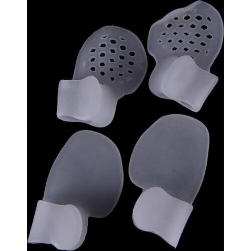 Shoes Cushion Foot Pads 1 Pair Silicone Gel Small Separator Correction Straightener Orthopedic Metatarsal Rings Feet Care