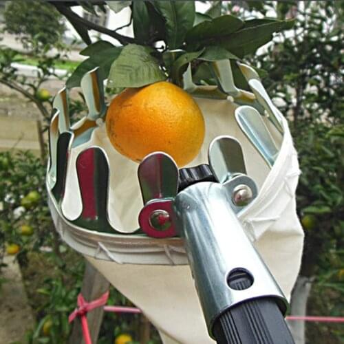 Garden Tools Deep Basket Fruit Picker Head Convenient Fruit Picker Catcher Apple Peach Picking Farm High-altitude Picking Device
