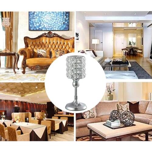 Modern Crystal Candle Holders Stand Tea Light Candlestick Holders Stand for Home Decorations