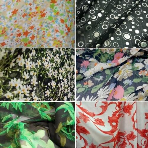 Super Deal Dress Chiffon Cosplay Dress Fabric Printing Fabric DIY Sewing Cloth Shirt Scarf Tissue Fabric