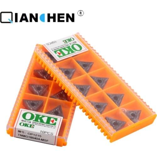 Original quality OKE 10pcs/lot high precision high performance high strength CNC TNMG160404-MSF OP1215 industry carbide inserts