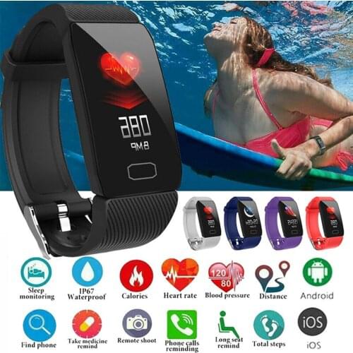 Bluetooth Smart Bracelet Watch Fitness Tracking Waterproof Stopwatch Pedometer VDX99