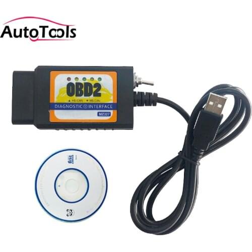 V1.5 mini ELM327 MZ327 activator with switch ELMconfig CH340+PIC18F25K80 chip HS-CAN / MS-CAN open hidden via free shipping