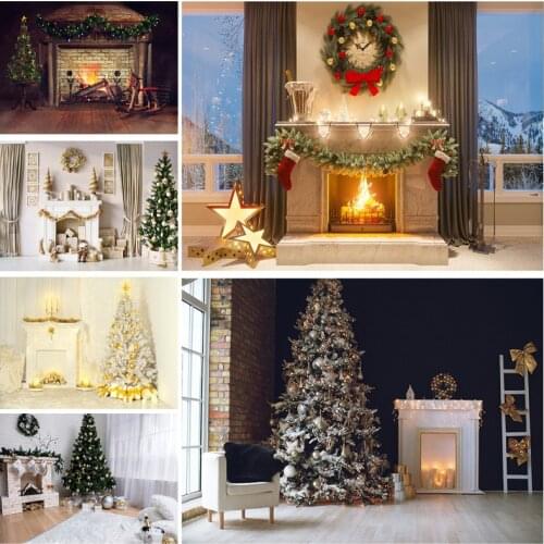 Vinyl Custom Christmas Indoor Theme Photography Background Baby Children Portrait Backdrops For Photo Studio Props 21710 CHM-05