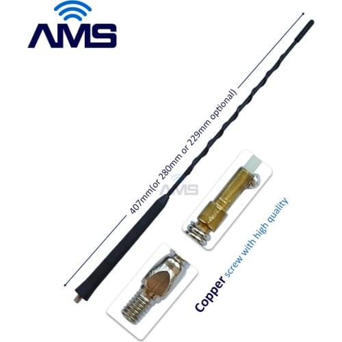AMS High Gain Waterproof External Auto DAB Radio Aerial Omni Car FM AM Whip Antenna For BMW Z 3 4 Mazda 5 6 Toyota Corolla VW