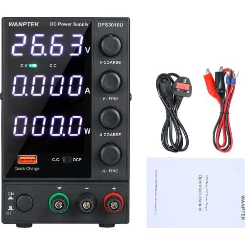 WANPTEK DPS3010U 0-30V 0-10A 300W Switching DC Power Supply 4 Digits Display LED Adjustable Mini Power Supply AC 115V/230V