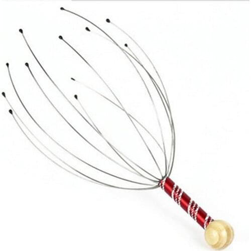 1Pc Octopus Head Scalp Relaxation Massage Pain Relief Body Massager Stress Release Relaxing Claw Metal Massage Instrument