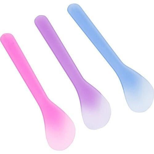 100Pcs/Lot Refillable Bottle Accessories Mini Face Cream Spoon Supply Essential Empty Cosmetic Container Plastic Jar Pots