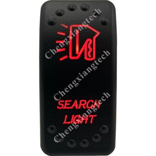 12V 20A / 24V 10A Dual Red Led 5P On Off SPST Rocker Switch Search Light Waterproof for Car Boat Truck Circuit Breaker