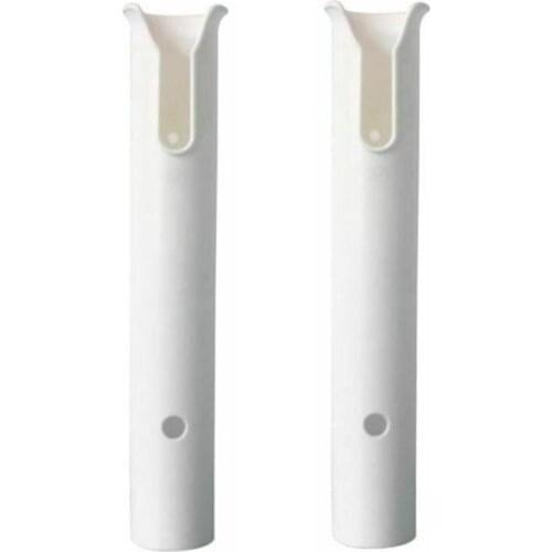 2 Pcs Nylon Fishing Rod Holder Racks Marine White Polyethelene Holds