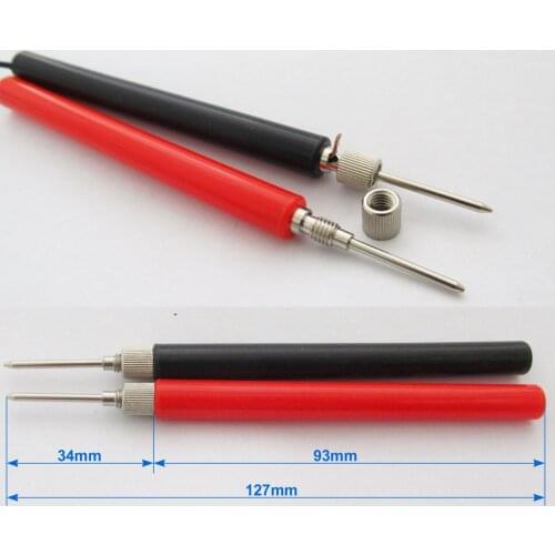 2pcs DIY Multimeter Test Probe No Cable Assemble & No Solder Long Handle