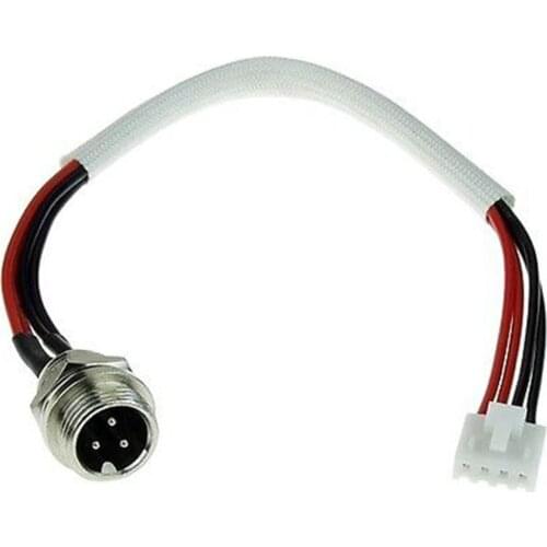 3 Pin/Prong 4 Wire Useful Battery Charger Port Parts Cable For Balancing Scooter Hoverboard Mounting Nut And Lock Washer