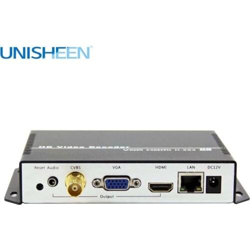 4K UHD H.265 H.264 TS RTSP RTMP SRT UDP Low Lantency Video Decoder VGA HDMI Output Repleace Topbox &PC Transmitter IP Encoder