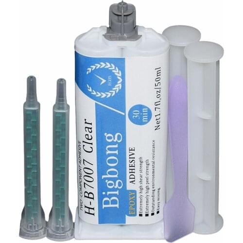 1:1 Epoxy Adhesive Glue Transparent 50ml Two-Component Resin Strong Adhesives Bonds for Metal Ceramic Wood Glass Plastic Bonding