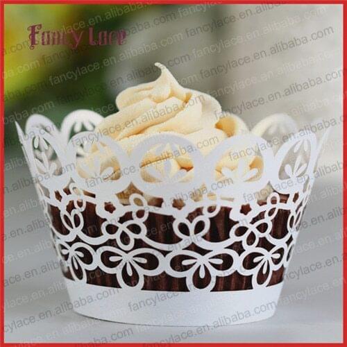 50pcs New Items Lace Wrappers Fondant Cakes Cupcake Wrappers Paper Cake Liners Wedding Decorations Party Supplies