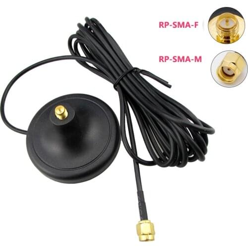 Router Magnetic Base Antenna Booster RP-SMA Male Female WIFI Extension Cable External 4G 2.4G Network Router Extension Antennas