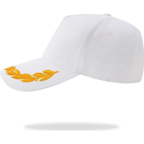 Embroidered wheat ears five-piece baseball mens and womens outdoor casual baseball cap BYS138