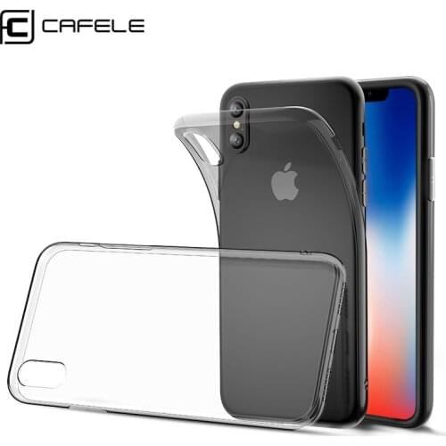 CAFELE Silicone Transparent Phone Case for iPhone 11 Pro Max XS X XR SE 2020 Ultra Thin Soft TPU Back Case For iPhone 12 6.1 6.7