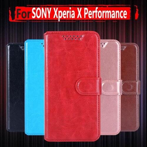 For SONY Xperia X Performance Case PU Leather Flip Phone Bag For SONY Xperia X Performance Dual F8132 F8131 XP Dora SS 5.0"